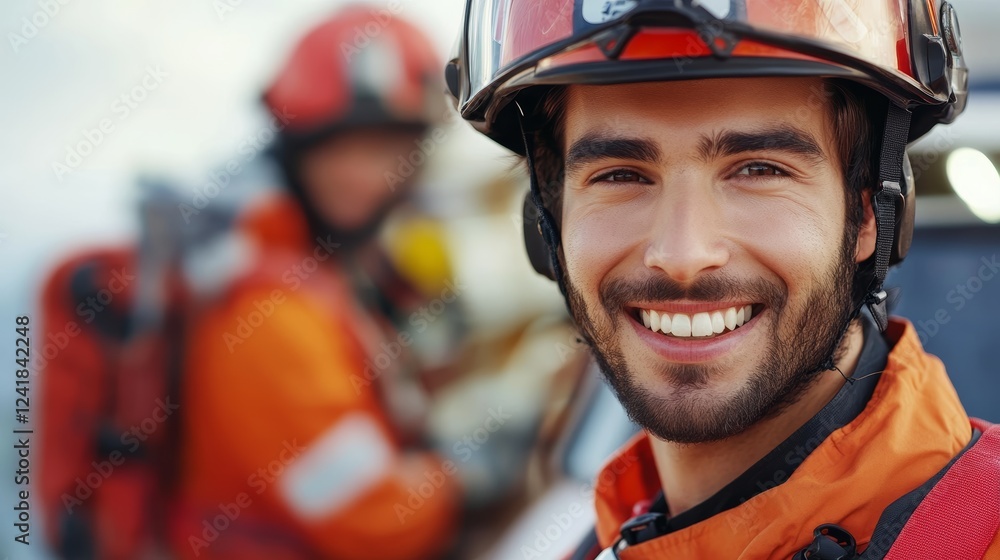 Smiling Paramedic at Work Smiling Paramedic at Work