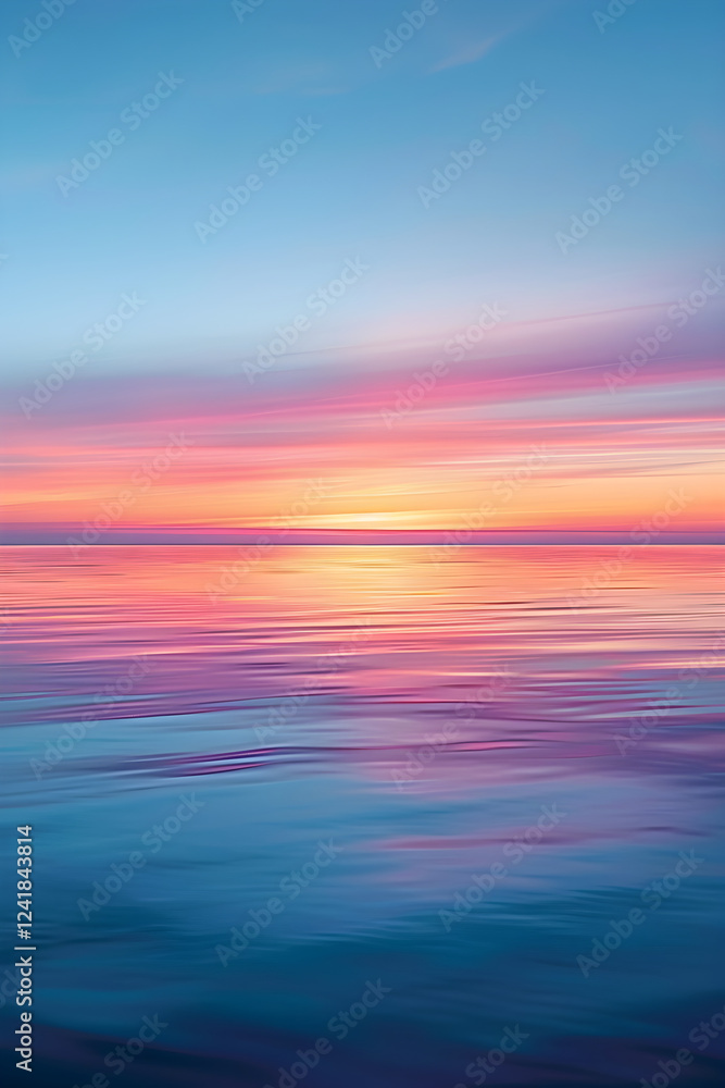 Serene Sunset at Sea: A Harmonious Blend of Pantone Colors Reflecting the Beauty of Nature at Dusk Serene Sunset at Sea: A Harmonious Blend of Pantone Colors Reflecting the Beauty of Nature at Dusk