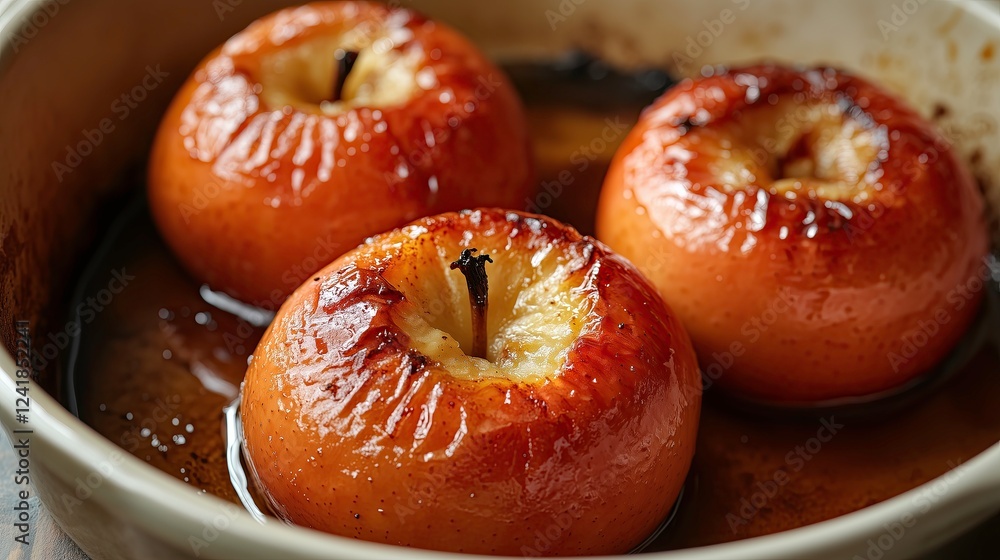 Baked roasted apples with caramelized topping Baked roasted apples with caramelized topping