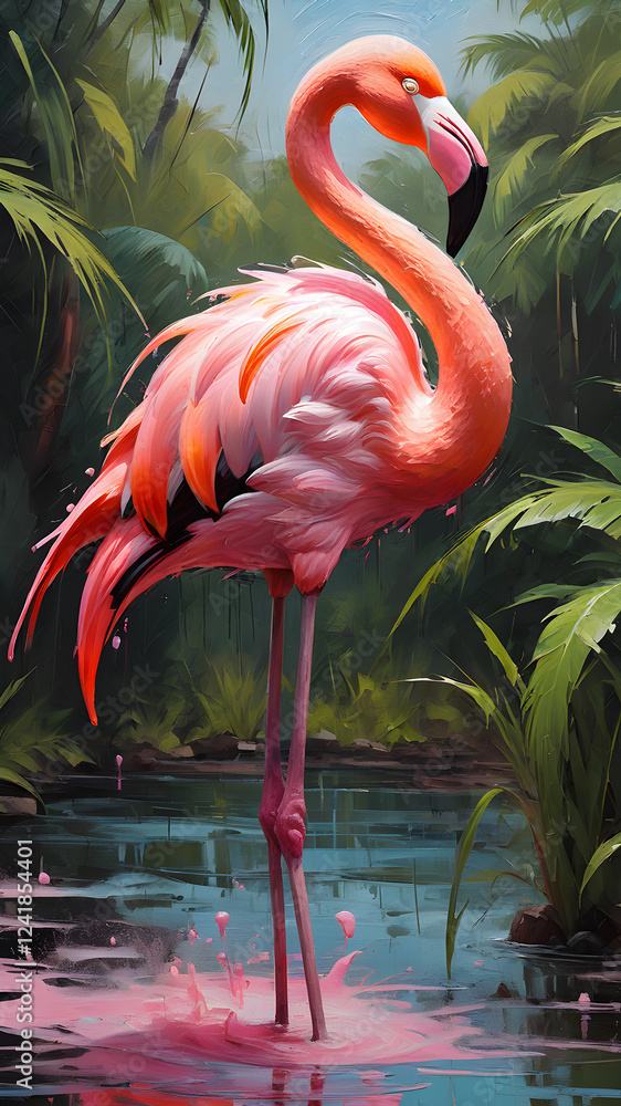Fototapeta premium Flamingo