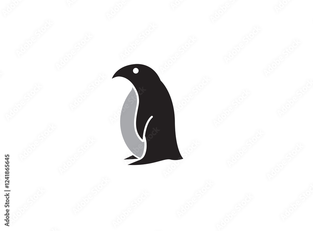 Fototapeta premium Penguin logo creative design illustration