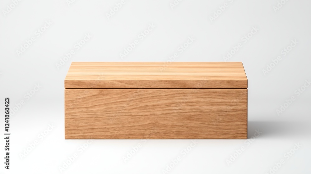 Simple Wooden Box on White Background for Minimalist Storage and Organizing Solutions in Home Decor Simple Wooden Box on White Background for Minimalist Storage and Organizing Solutions in Home Decor