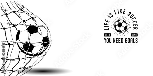 abstract soccer ball kickoff dark background design vector
