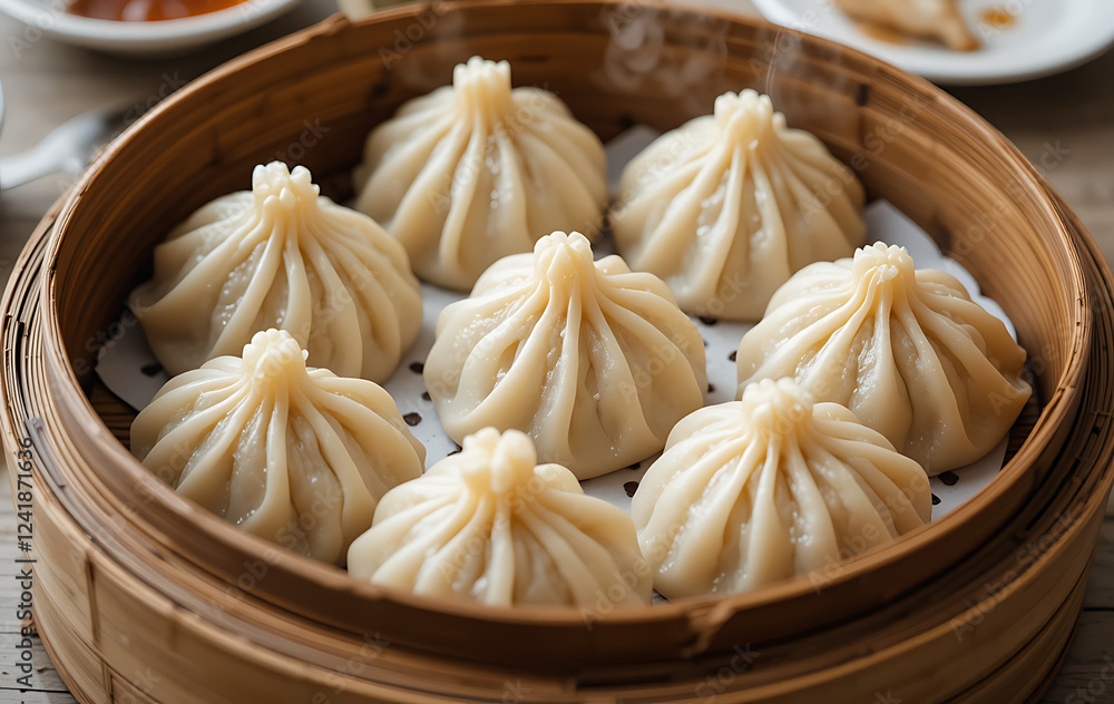 Chinese dumplings Steamed pork dumplings Xiao Long Bao Chinese dumplings Steamed pork dumplings Xiao Long Bao