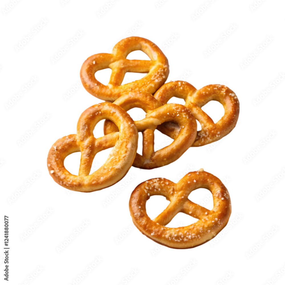 Pretzels in isolate background Pretzels in isolate background