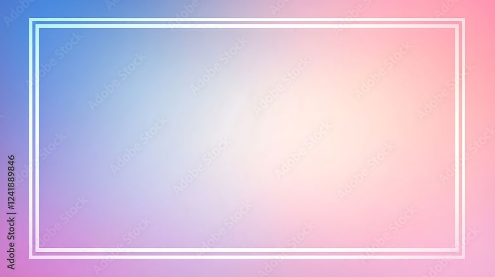 Fototapeta premium Pastel gradient, frame, background, design