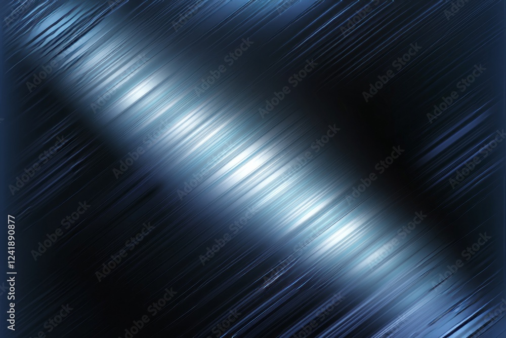 Fototapeta premium Abstract blue motion effect with light streaks creating a dynamic atmosphere