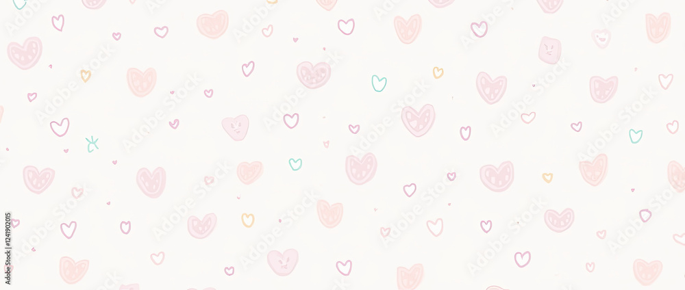 Scattered Hearts on Light Background – A playful and whimsical arrangement of hearts scattered randomly on a light backdrop, symbolizing love. Scattered Hearts on Light Background – A playful and whimsical arrangement of hearts scattered randomly on a light backdrop, symbolizing love.