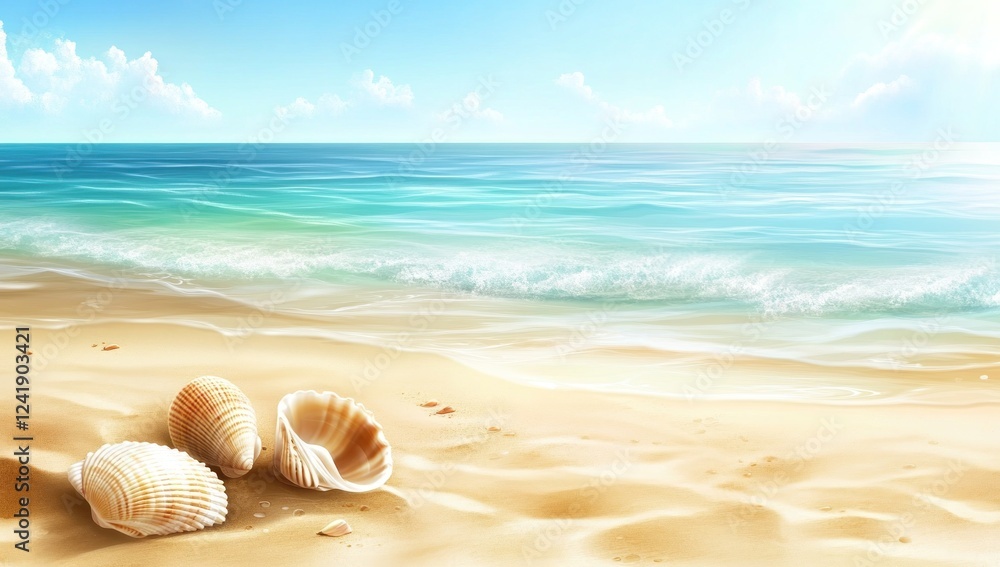 Seashells on a Sunny Beach Seashells on a Sunny Beach