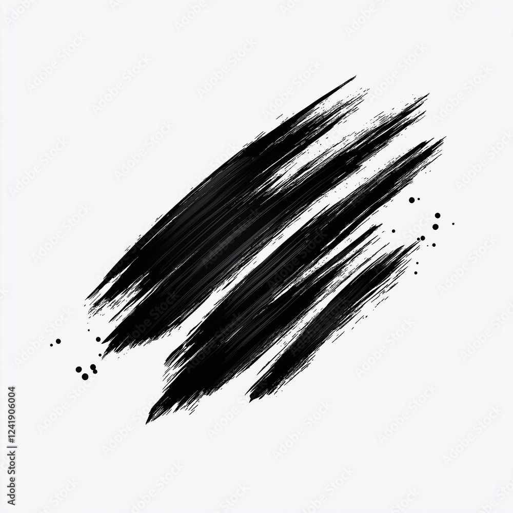 Dynamische, schwarze Pinselstriche auf weißem Hintergrund
Dynamische, schwarze Pinselstriche auf weißem Hintergrund