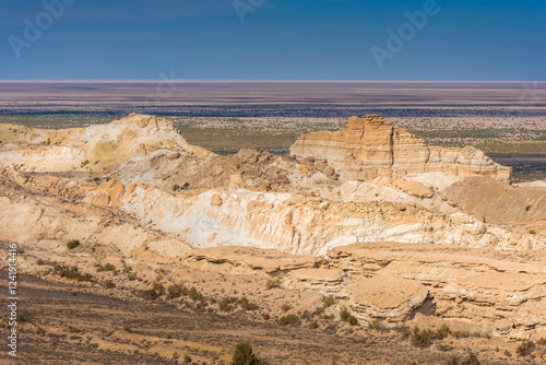 Ustyurt Canyon in the ex Aral Sea,  Uzbekistan photo