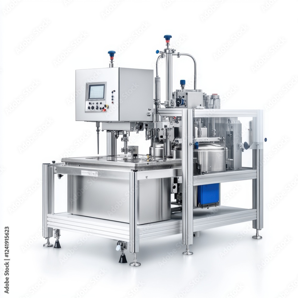 High-Precision Automated Manufacturing Machine for Industrial Production with Control Panel and Stainless Steel Design High-Precision Automated Manufacturing Machine for Industrial Production with Control Panel and Stainless Steel Design