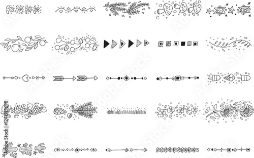 Vector Handdrawn Element Logo 3 (white background)