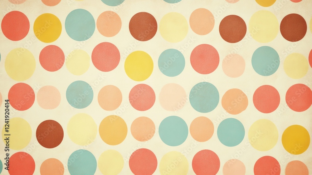 Colorful Polka Dot Pattern Background Colorful Polka Dot Pattern Background