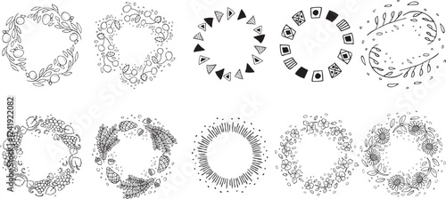Vector Handdrawn Element Logo 3 (white background)