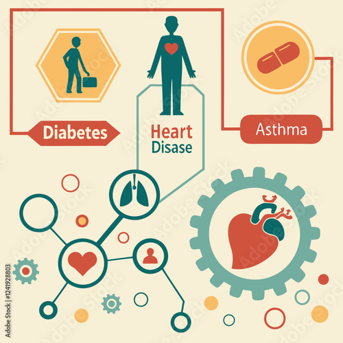 Medical Infographics Explaining Common Health Conditions