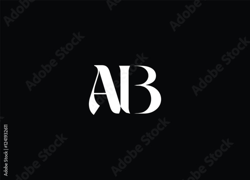 AB creative logo design and initial logo design