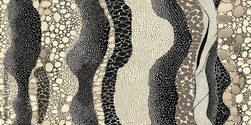 Seamless Vector pattern Snake skin texture background, Snake skin print repeating background, Snake skin textile pattern