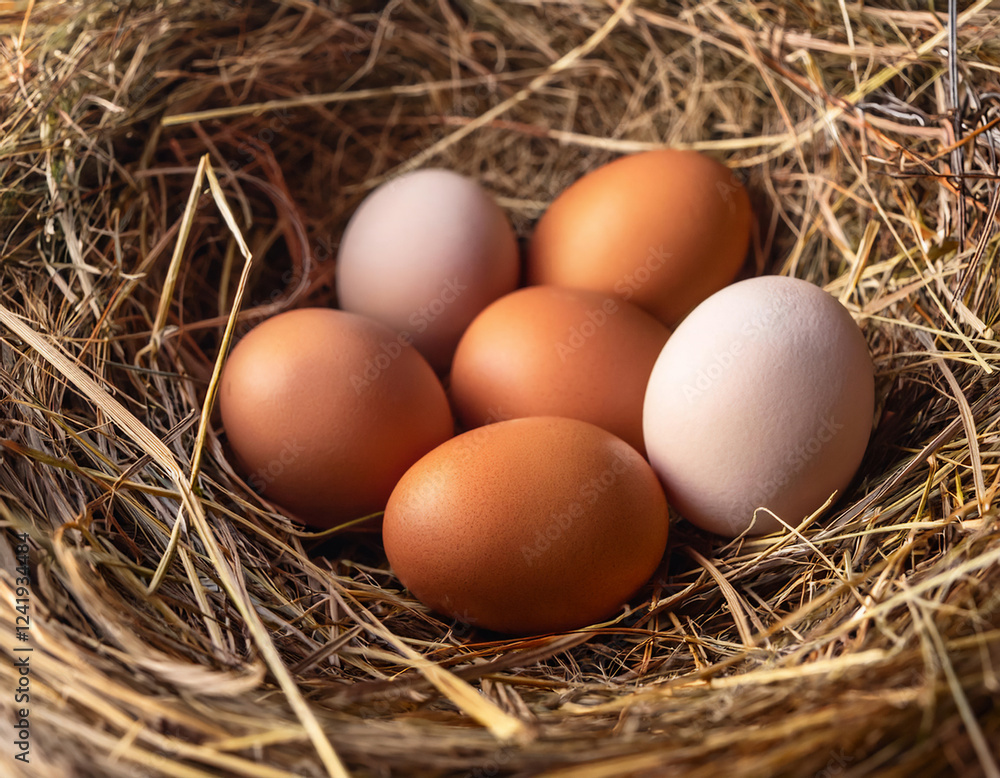 Eggs in a nest Eggs in a nest