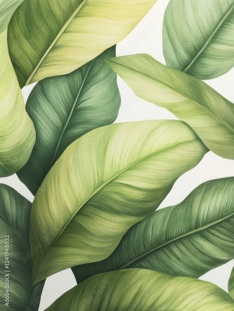 A close-up of vibrant, textured green leaves in various shades, This image is ideal for themes related to nature, wellness, or interior design, adding a fresh aesthetic to any project, A close-up of vibrant, textured green leaves in various shades, This image is ideal for themes related to nature, wellness, or interior design, adding a fresh aesthetic to any project,