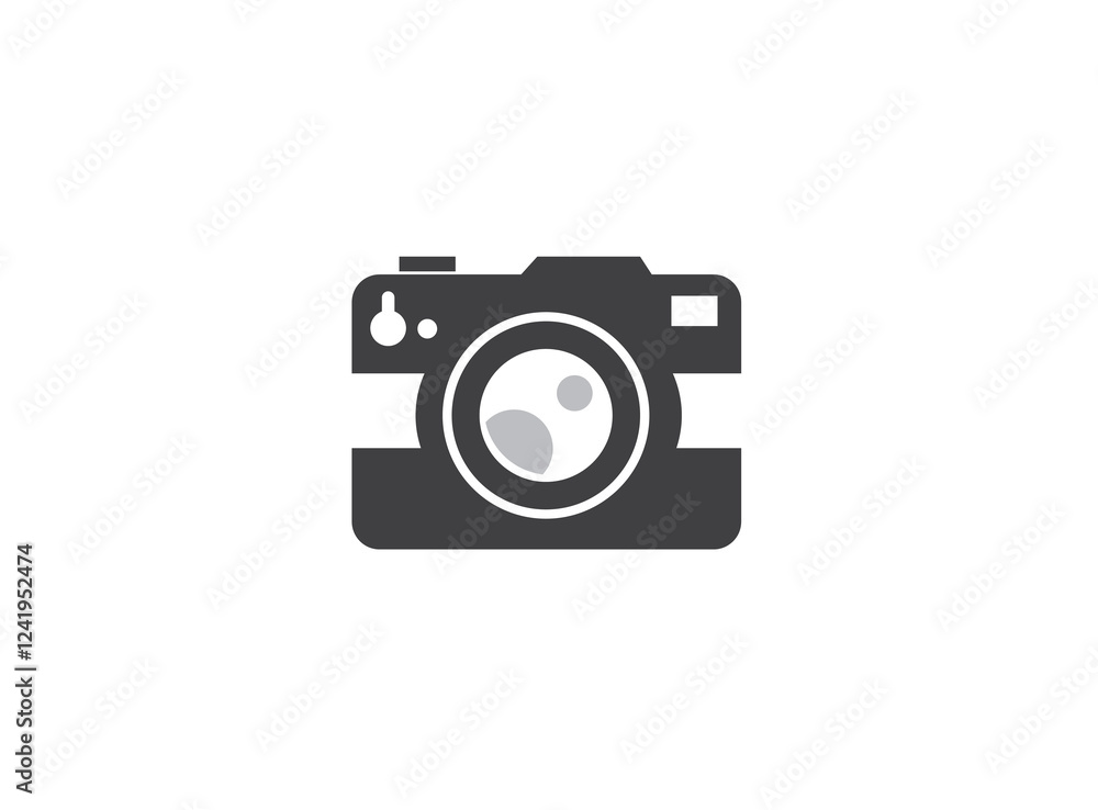 Camera photograph is an old-style camera logo design illustration Camera photograph is an old-style camera logo design illustration
