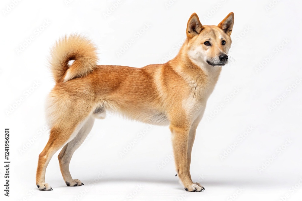canaan dog Isolated on white background canaan dog Isolated on white background