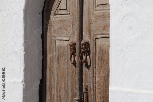 old wooden door