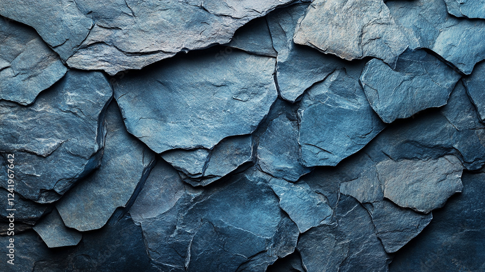 Dark blue slate rock texture with cracked layers, creating a rugged, natural surface. Perfect for projects focusing on geology, nature, or abstract designs, with space for captions.
Dark blue slate rock texture with cracked layers, creating a rugged, natural surface. Perfect for projects focusing on geology, nature, or abstract designs, with space for captions.