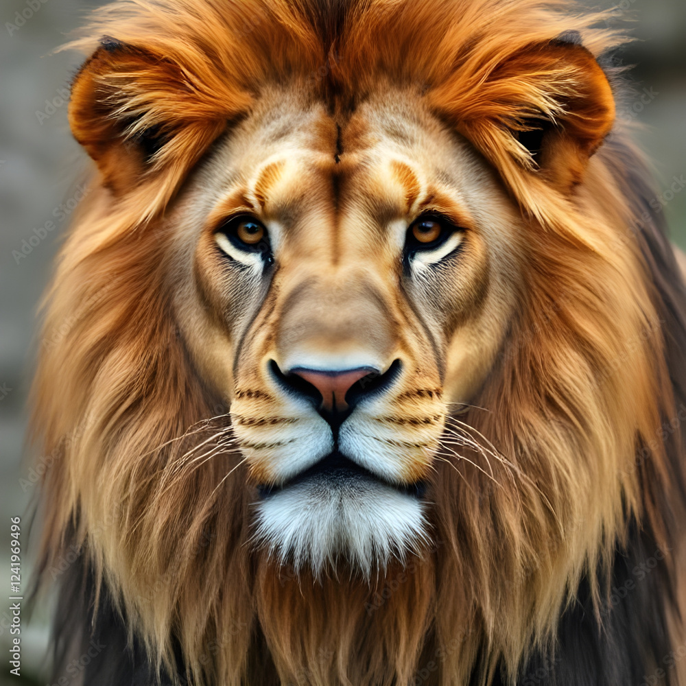 Naklejka premium lion