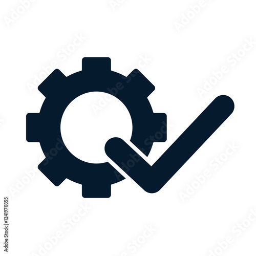 Concept approve parameters, settings. Vector linear icon isolated on white background.