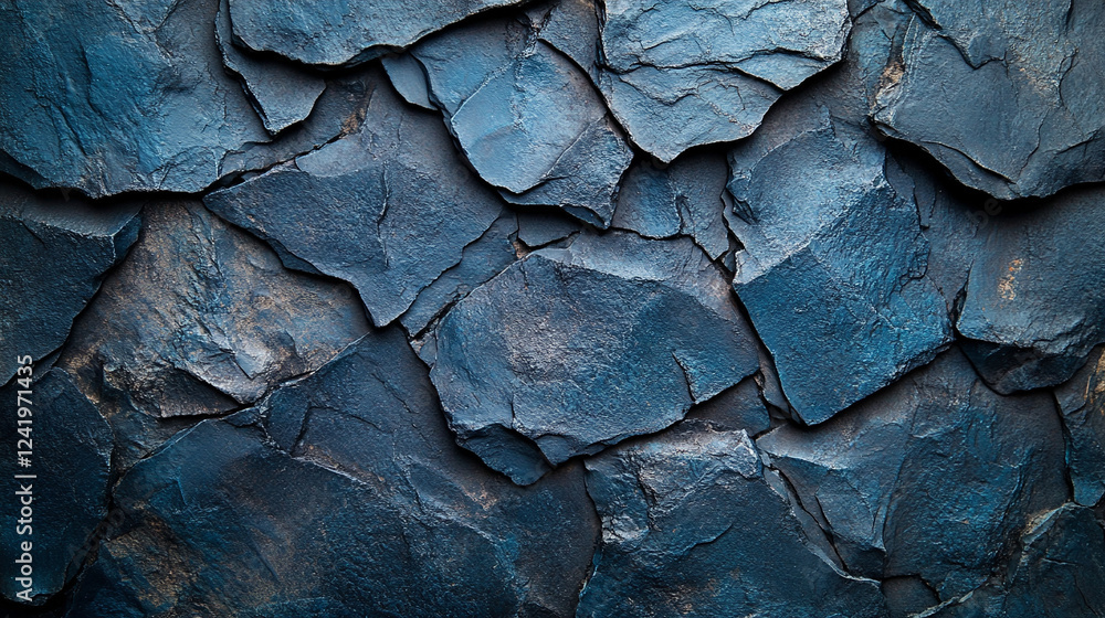 Dark blue slate rock texture with cracked layers, creating a rugged, natural surface. Perfect for projects focusing on geology, nature, or abstract designs, with space for captions.
Dark blue slate rock texture with cracked layers, creating a rugged, natural surface. Perfect for projects focusing on geology, nature, or abstract designs, with space for captions.