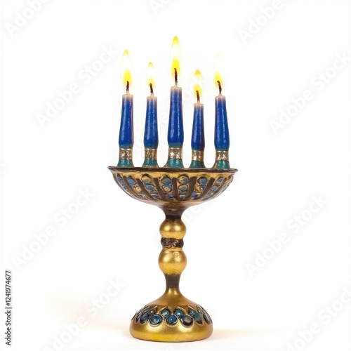 Traditional Jewish Candelabra photo