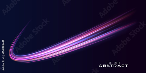 Electric car and city concept Hitech communication concept innovation background, vector design. Big data traffic visualization, dynamic high speed data streaming traffic. Image of speed motion.