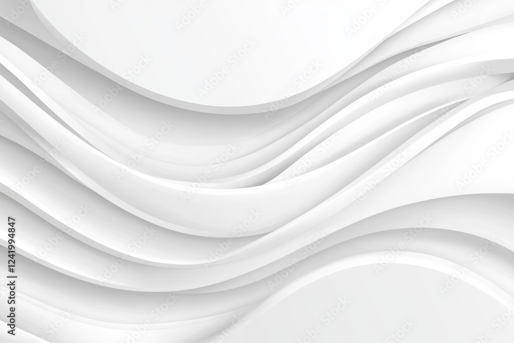 Smooth white waves are creating a dynamic and elegant pattern, providing a sense of fluidity and motion, suitable for various design purposes Smooth white waves are creating a dynamic and elegant pattern, providing a sense of fluidity and motion, suitable for various design purposes
