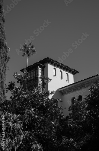 Beautiful Hearst Castle in the summer photo