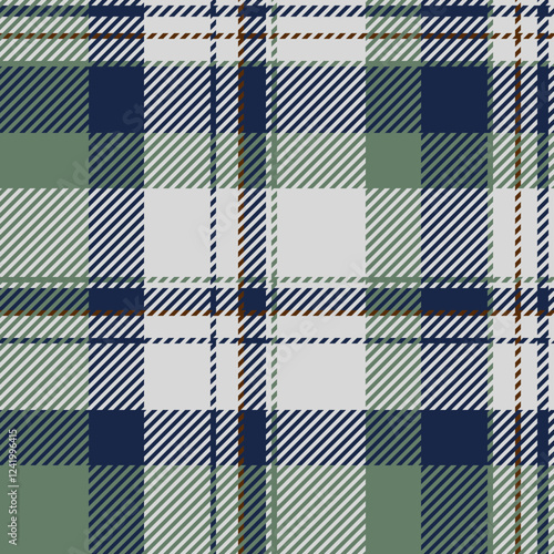 Textile design of textured plaid. Checkered fabric pattern swatch for shirt, dress, suit, wrapping paper print, invitation and gift card.
