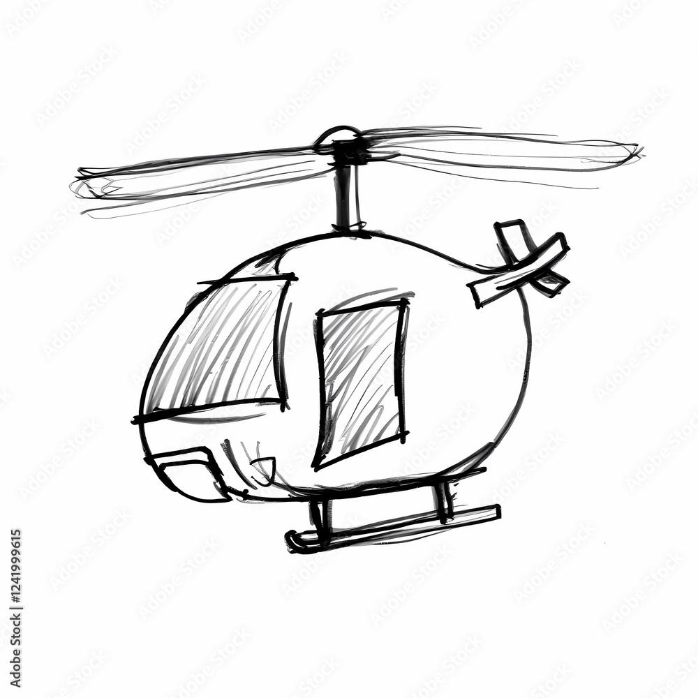 hand drawn vector illustration of a cartoon airplane hand drawn vector illustration of a cartoon airplane