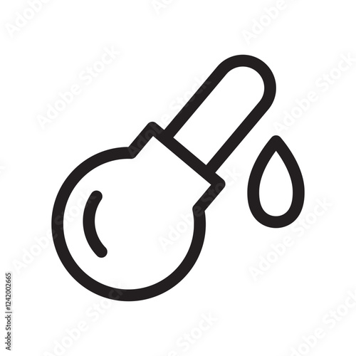 Dropper, Enema, Medical, Shovel, Picker outline icons, minimalist vector illustration, simple concept, editable stroke, Isolated on white background