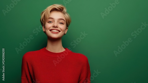 Cheerful young Slavic woman...