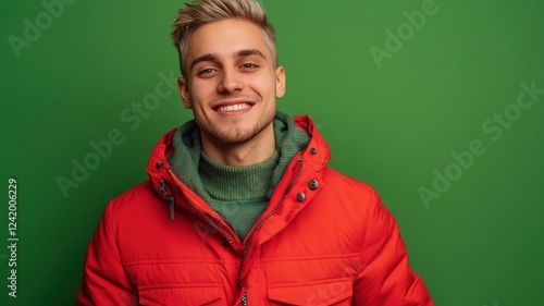 Cheerful young Slavic man w...