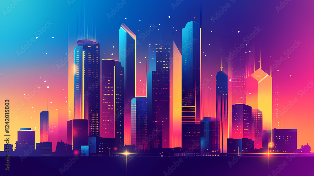 Abstract architecture. Futuristic Cities. Illustration Abstract architecture. Futuristic Cities. Illustration