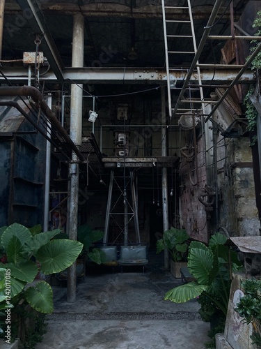 abandoned factory building