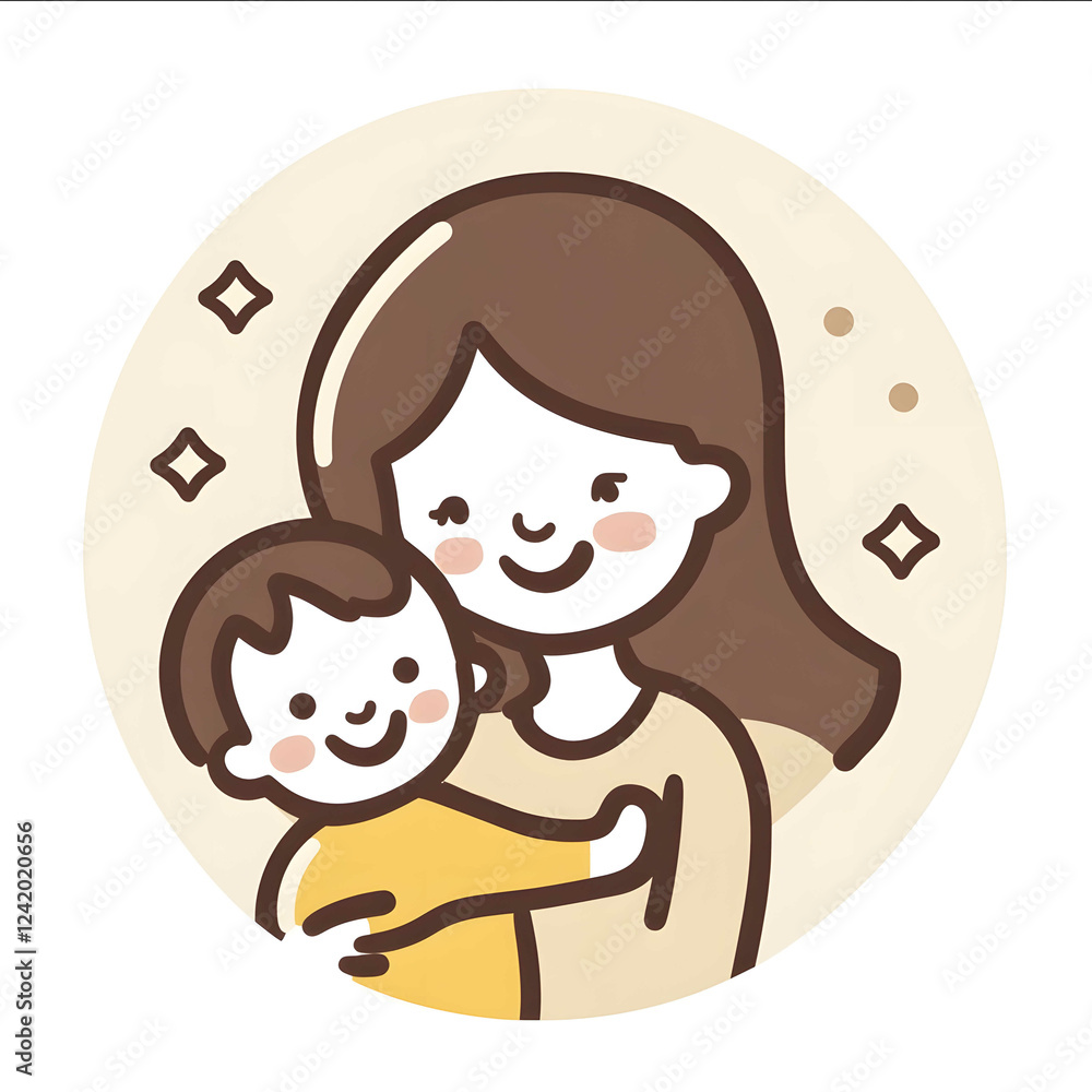 icon design for mom baby collection banner icon design for mom baby collection banner