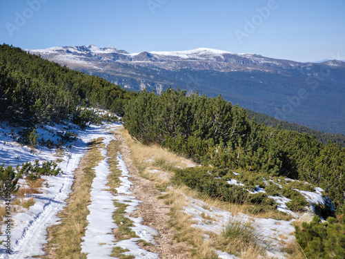 Autumn landscape of Rila Mountain, Bulgaria photo