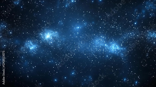 A vast starry sky filled with twinkling stars and cosmic clouds.