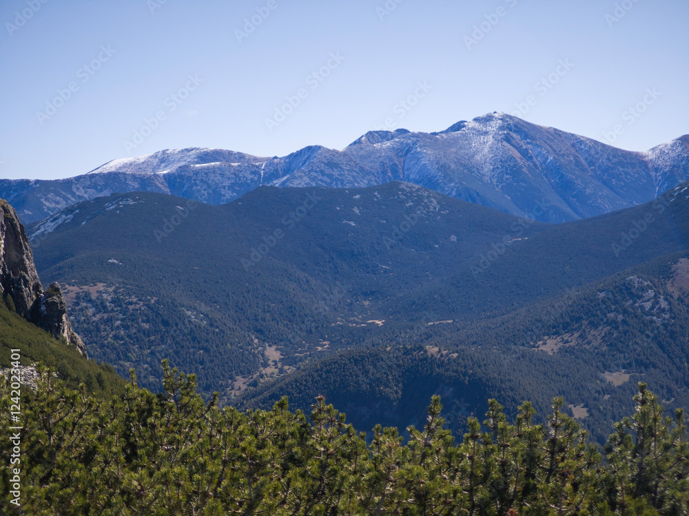 Obraz premium Autumn landscape of Rila Mountain, Bulgaria
