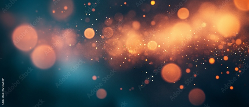 Abstract Background with Orange and Blue Bokeh Lights Abstract Background with Orange and Blue Bokeh Lights