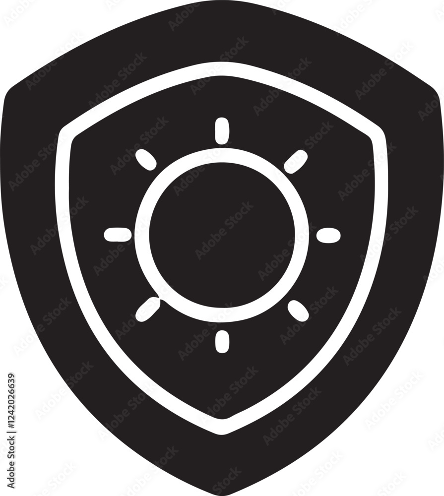 Illustration of being protected from sunlight Illustration of being protected from sunlight