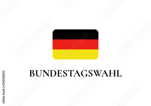 Free Download Bundestagswahl 2025, German Federal Election. Ballot box with German flag and election paper. Representation of democracy, political decision-making, and governance, isolated on white background. BTW - GFXLoad