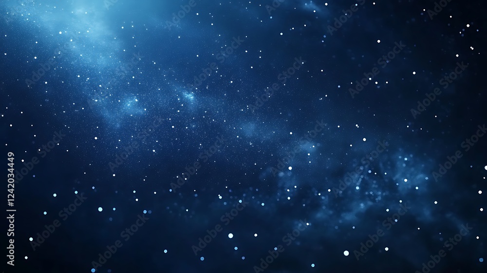 Fototapeta premium A starry night sky filled with twinkling stars and cosmic clouds.